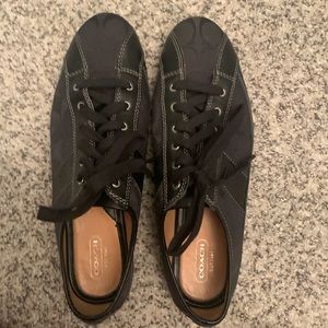Black Coach sneakers
